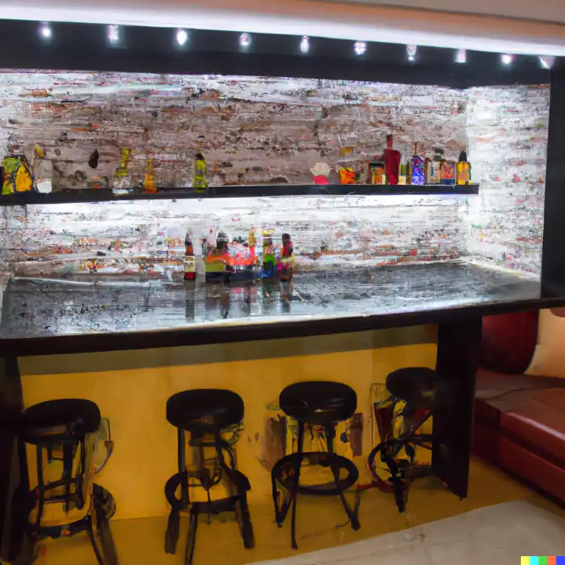 Basement Man Cave Bar