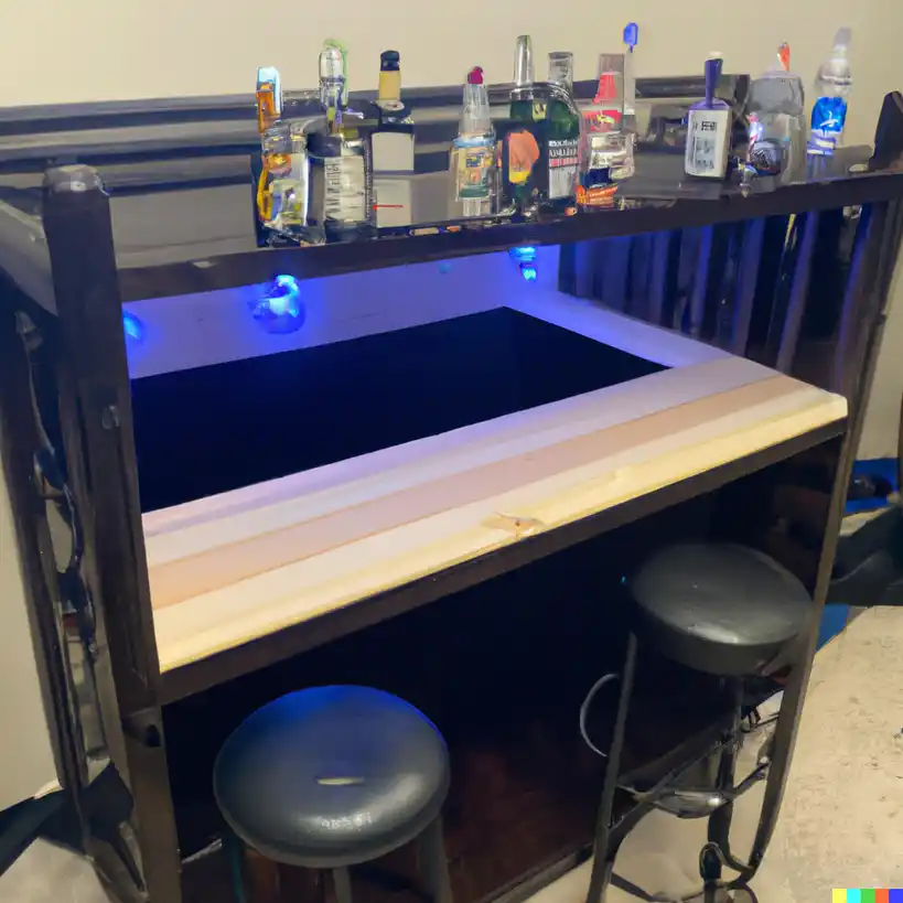 Cheap DIY Man Cave Bar