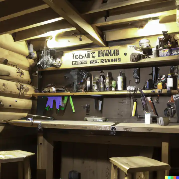 Man Cave Shed Bar