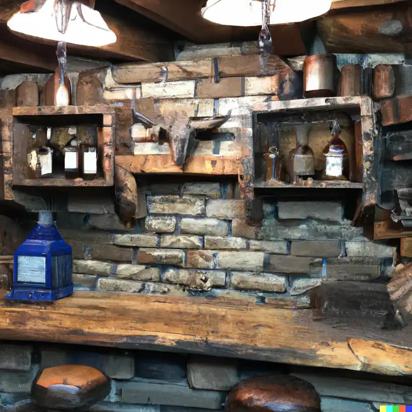 Rustic Man Cave Bar