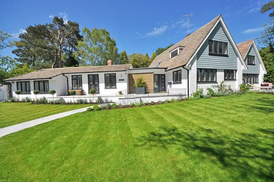 Light Gray House with White Trim